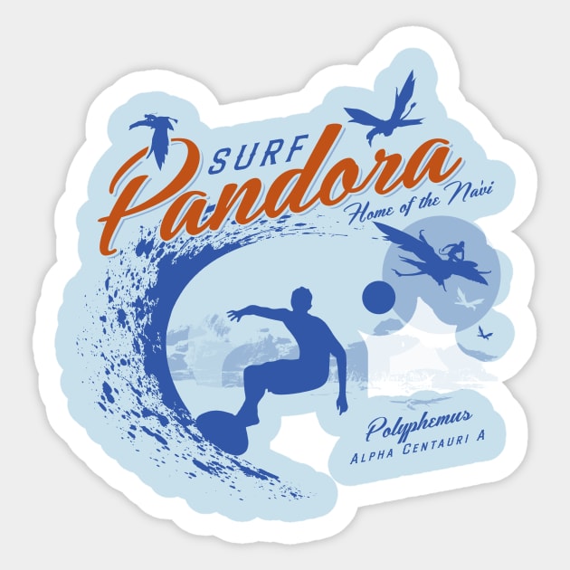 Surf Pandora Sticker by MindsparkCreative